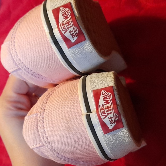 Vans Sneakers Classic Skate Girls Pink White size 1 Shoes - Picture 3 of 13